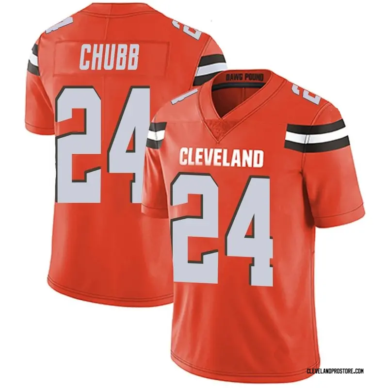 Men's Nick Chubb Cleveland Browns Alternate Vapor Untouchable Jersey - Orange Limited