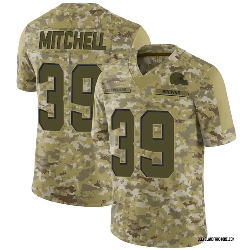 Men's Terrance Mitchell Cleveland Browns 2018 Salute to Service Jersey ...