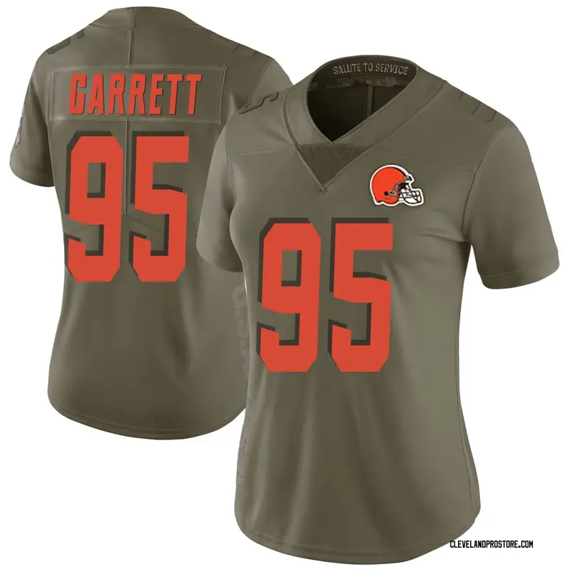 Limited Youth Myles Garrett Brown Home Jersey - #95 Football