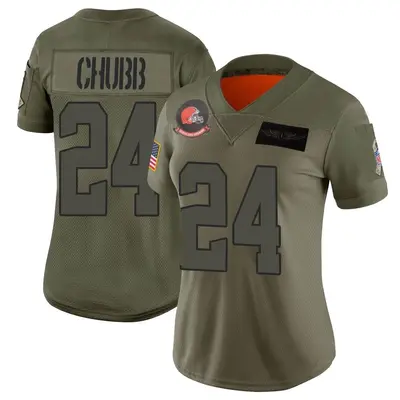 Men's Nike Nick Chubb Olive Cleveland Browns 2022 Salute To